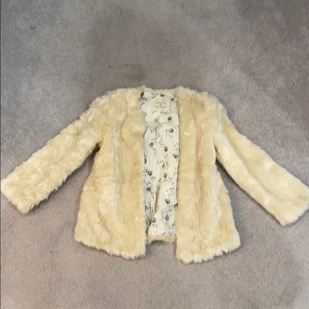 Girls soft fuzzy jacket.